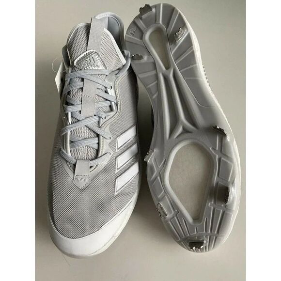 adidas Men’s  Icon 6 Baseball Cleats FV9344 Size 11.5 Gray NWOB - Picture 9 of 9